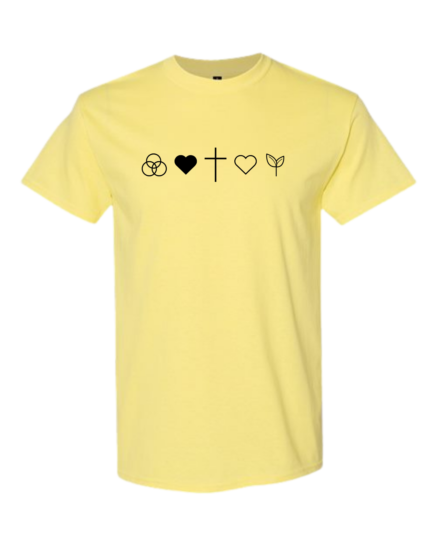 Gospel Symbols T-Shirt - Butter Yellow