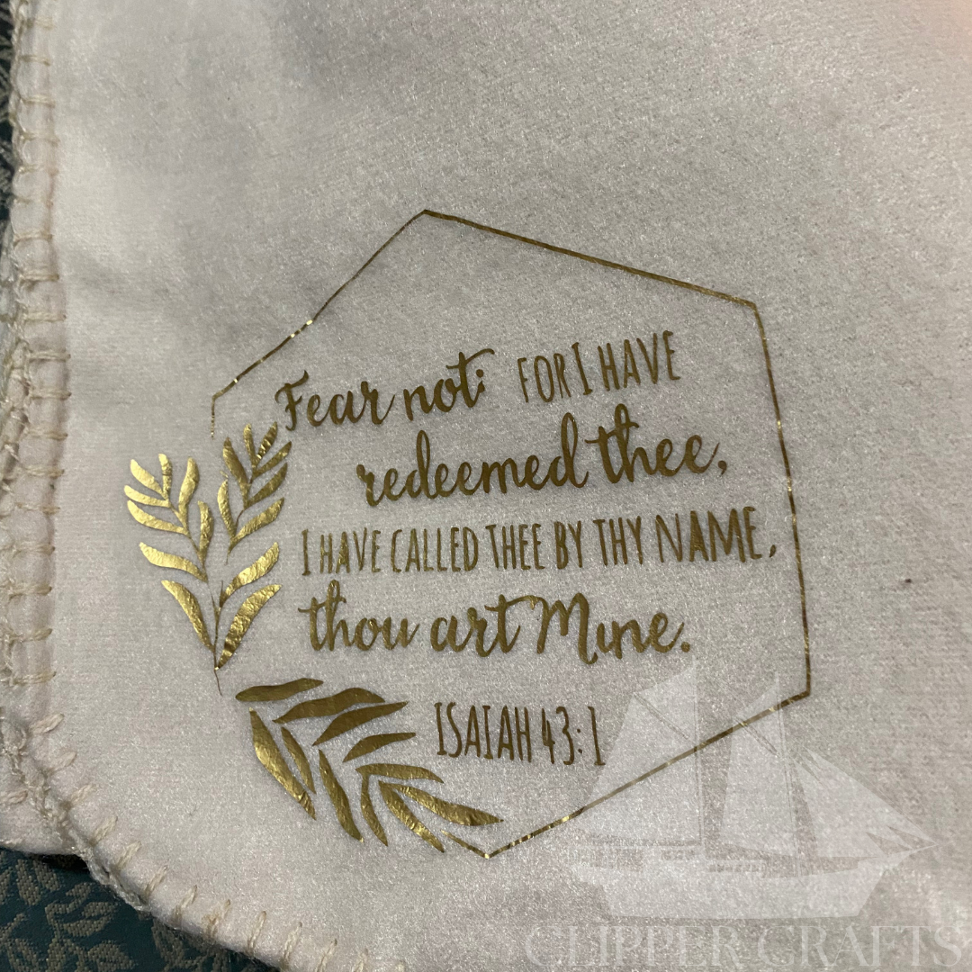 "Fear Not" Isaiah 43:1 Ultimate Comfort Blanket