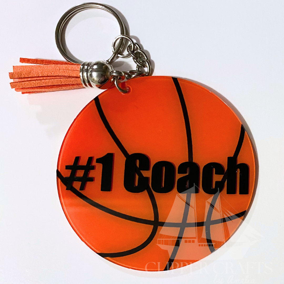 Basketball Customizable Key Chain