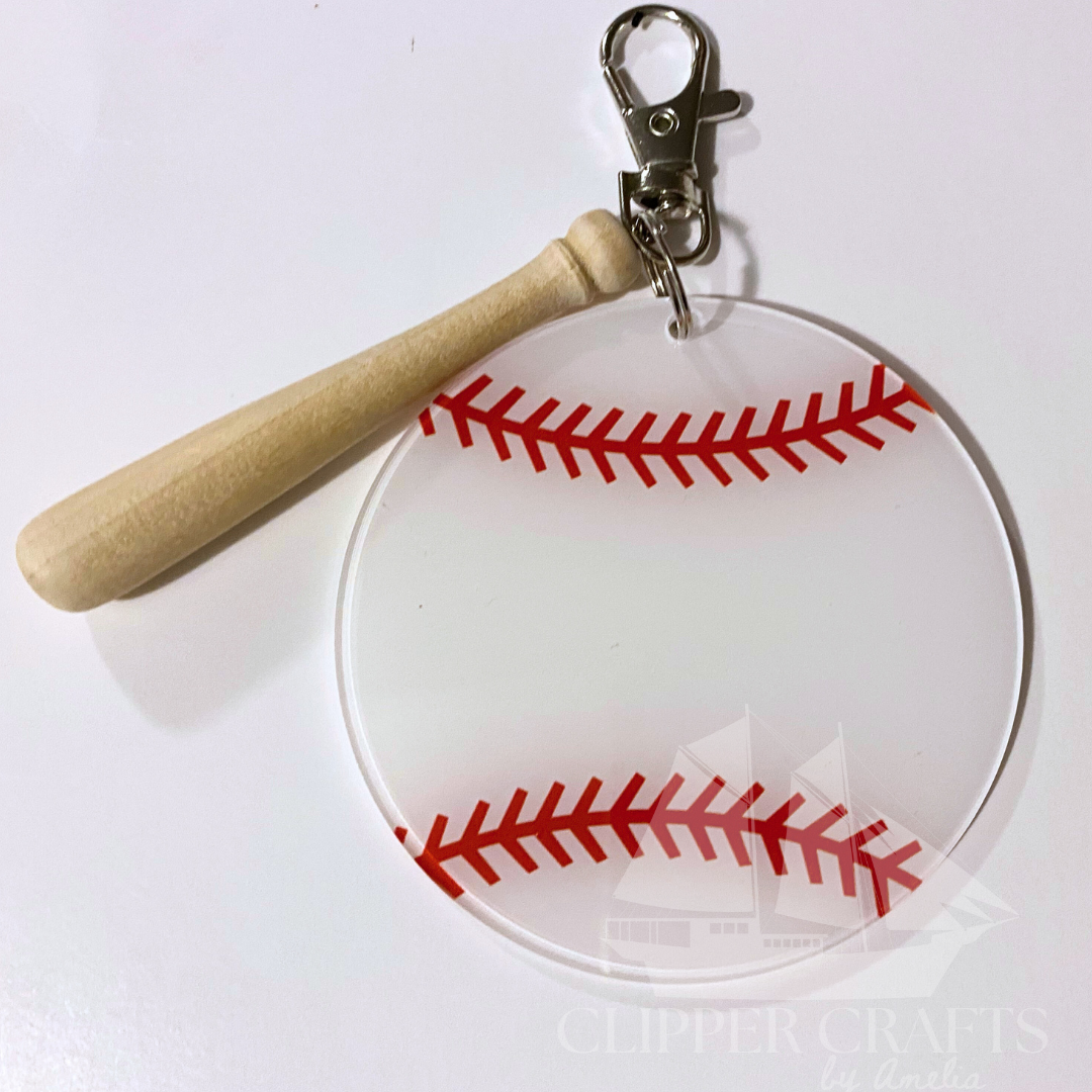 Baseball Customizable Key Chain