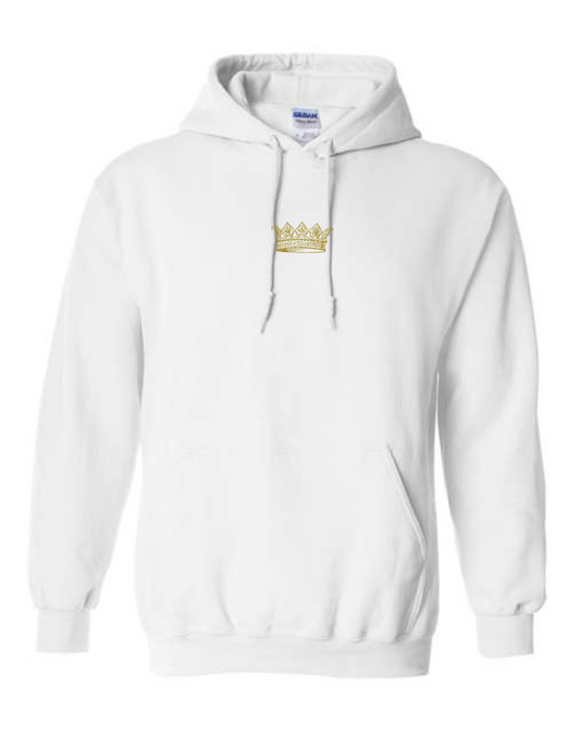"For Thine is the Kingdom" The Lord's Prayer (John 8:36) KJV Hoodie - White