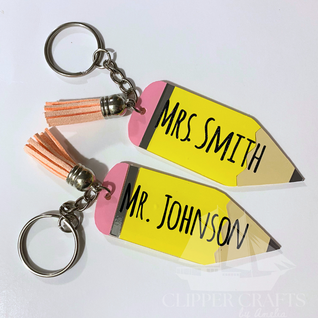 Pencil Customizable Key Chain