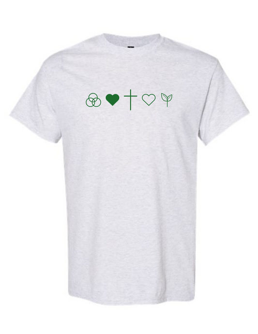 Gospel Symbols T-Shirt - Ash