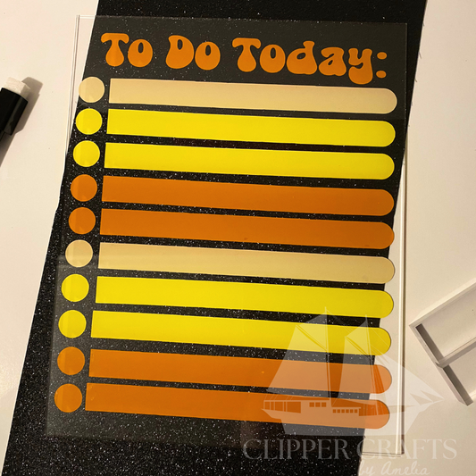 Dry Erase Note Board in "Classic Fantastic: Orange"