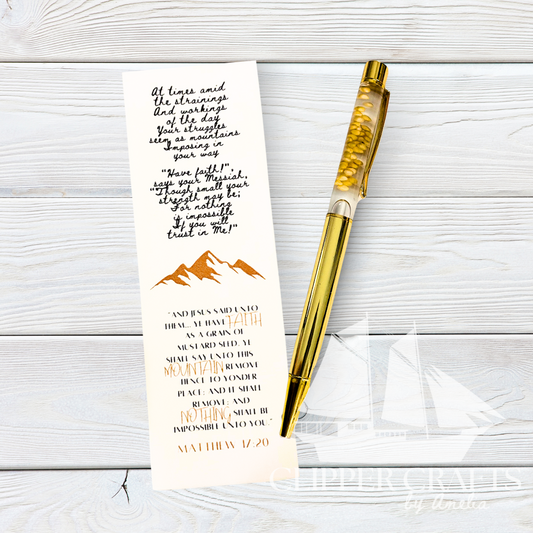 Mustard Seed Faith Gift Pen and Bookmark