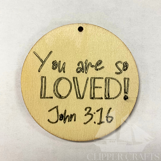 "You Are So Loved" Wooden Gift Tags