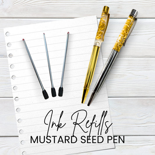 Mustard Seed Pen Black Ink Refill Cartridges